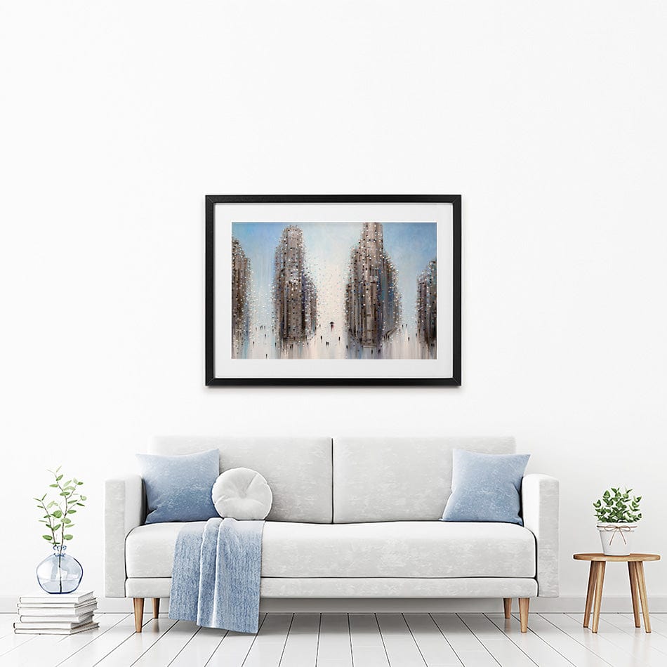 City Mood Framed Art Print wall art product Ekaterina Ermilkina / Independent