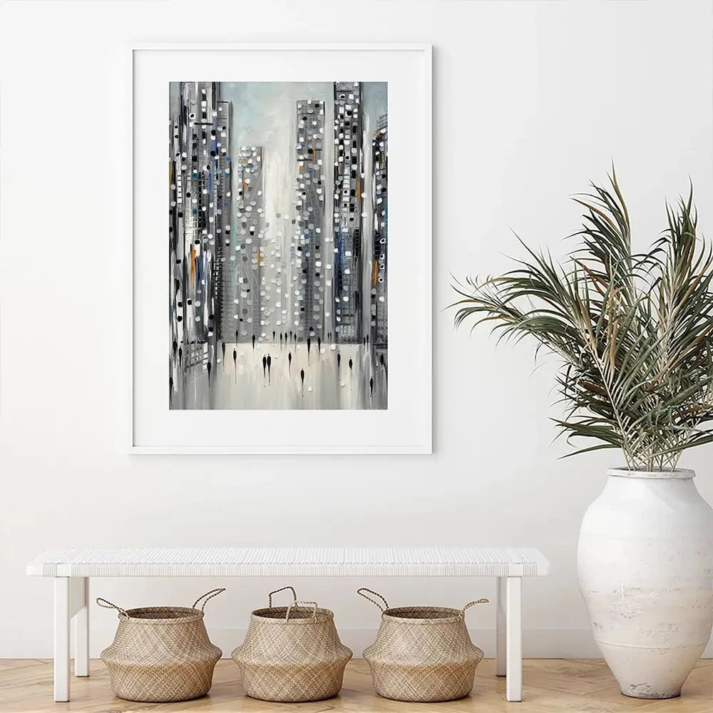 City Reflections Framed Art Print City Reflections Framed Art Print wall art product Ekaterina Ermilkina