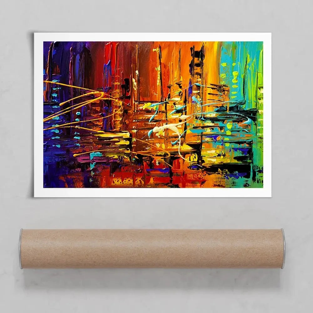 City Rush Art Print City Rush Art Print wall art product Osnat Tzadok