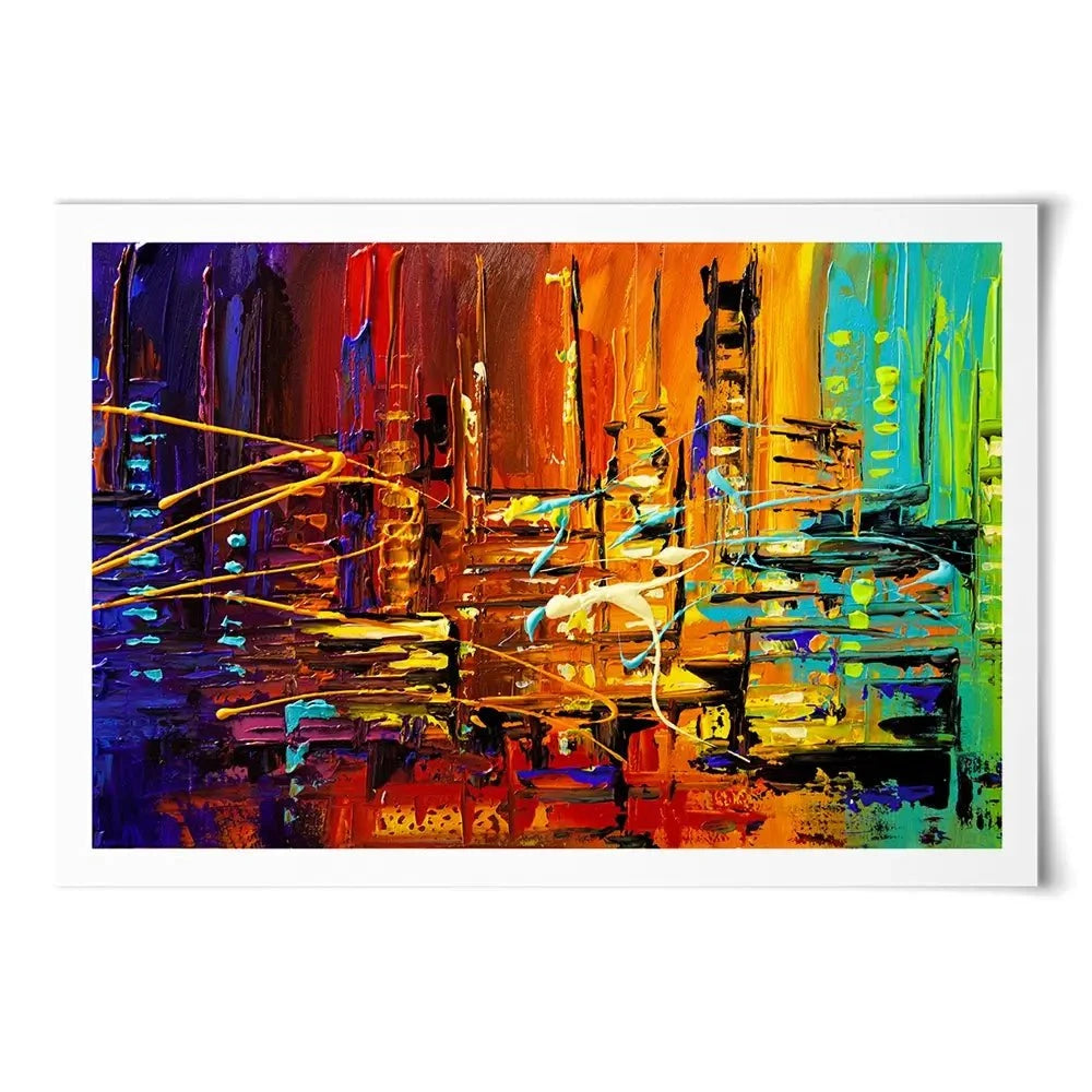 City Rush Art Print City Rush Art Print wall art product Osnat Tzadok