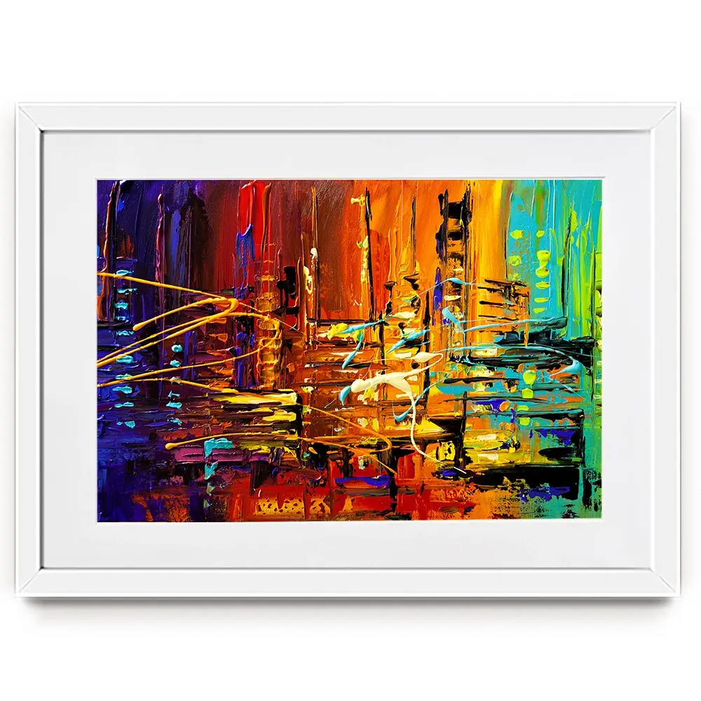 City Rush Framed Art Print City Rush Framed Art Print wall art product Osnat Tzadok