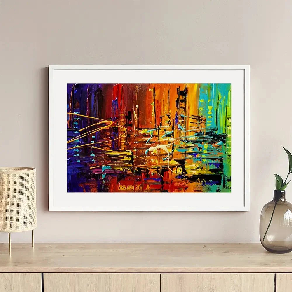 City Rush Framed Art Print City Rush Framed Art Print wall art product Osnat Tzadok