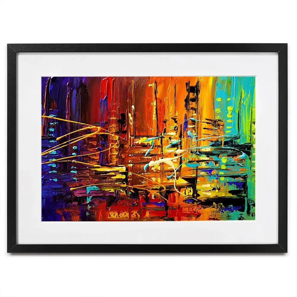 City Rush Framed Art Print City Rush Framed Art Print wall art product Osnat Tzadok
