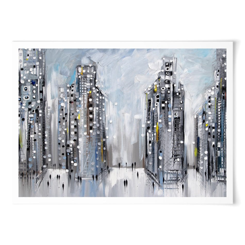 City Street Scene Art Print wall art product Ekaterina Ermilkina / Independent