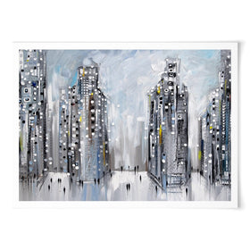 City Street Scene Art Print wall art product Ekaterina Ermilkina / Independent