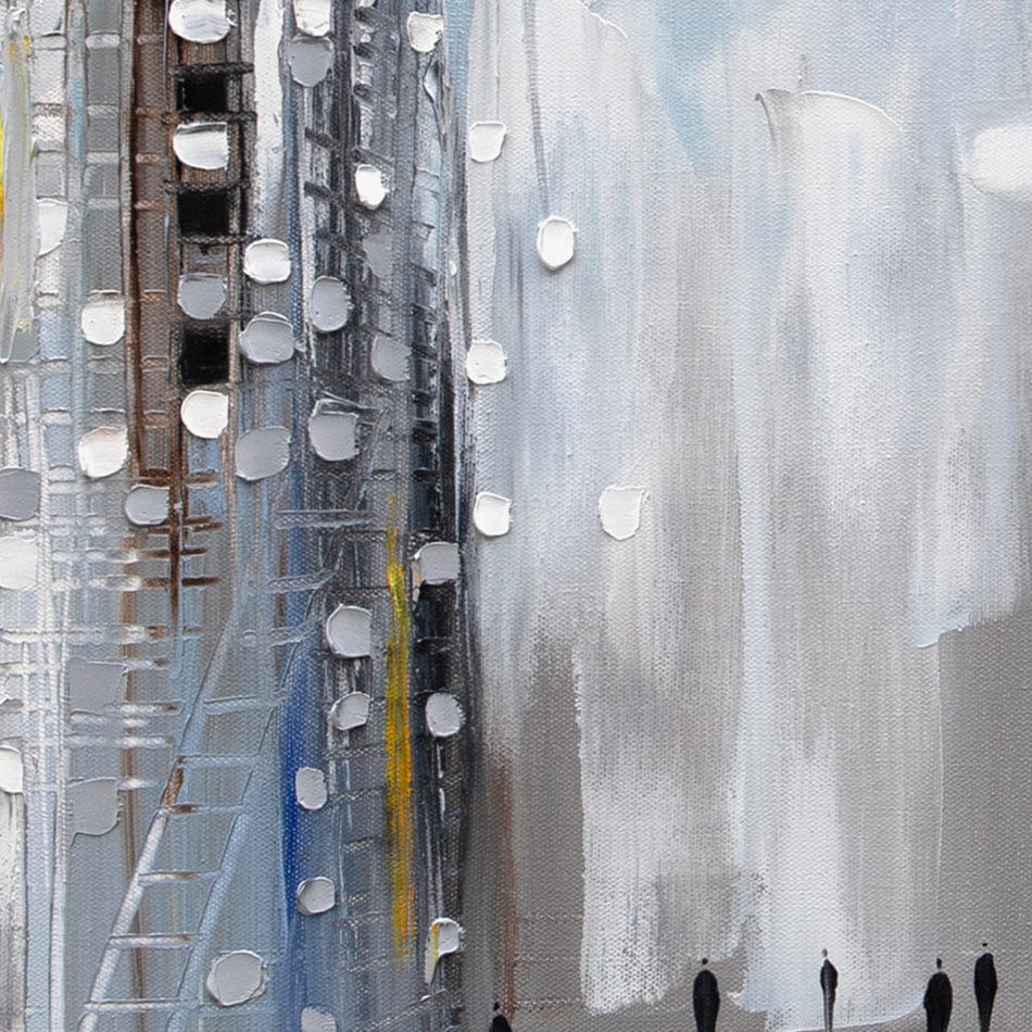 City Street Scene Canvas Print wall art product Ekaterina Ermilkina / Independent