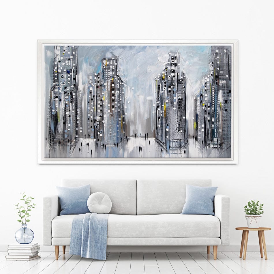 City Street Scene Canvas Print wall art product Ekaterina Ermilkina / Independent