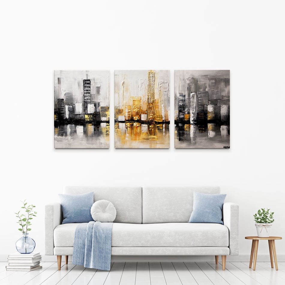 City View Trio Canvas Print wall art product Osnat Tzadok