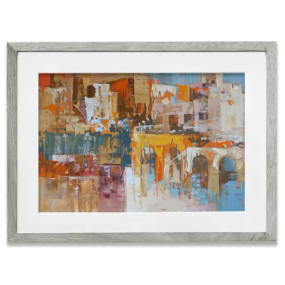 Cityscape View Framed Art Print Cityscape View Framed Art Print wall art product Elena Avanesova