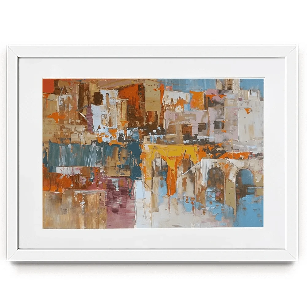 Cityscape View Framed Art Print Cityscape View Framed Art Print wall art product Elena Avanesova