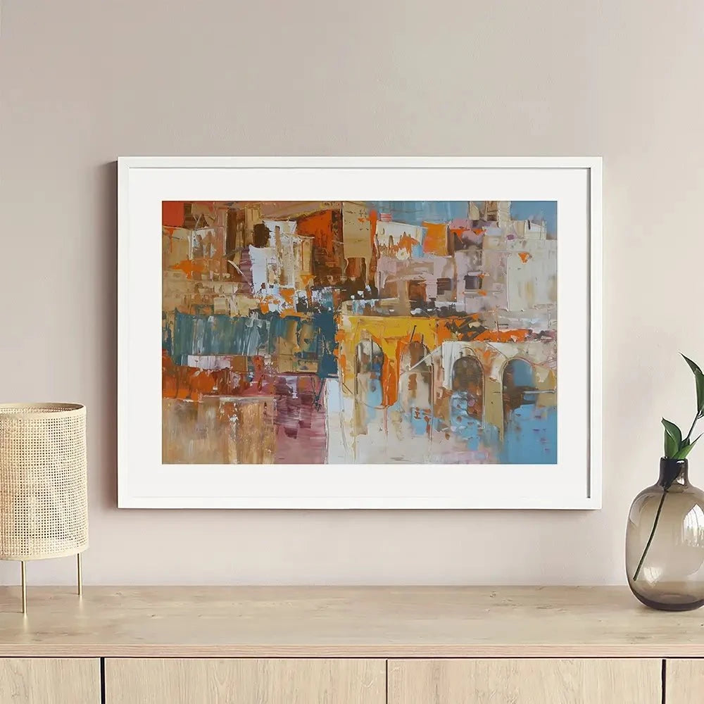 Cityscape View Framed Art Print Cityscape View Framed Art Print wall art product Elena Avanesova