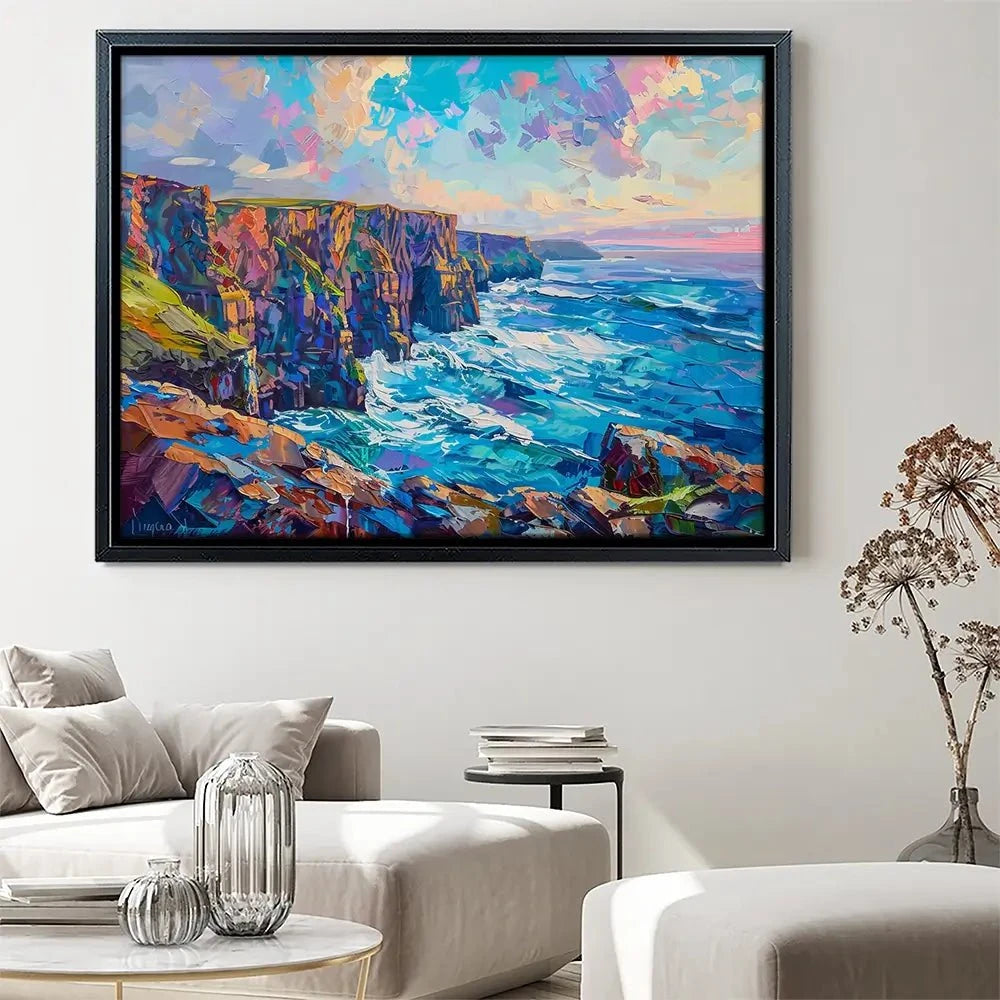 Cliffs Canvas Print Cliffs Canvas Print wall art product LSR Design Studio - Independent