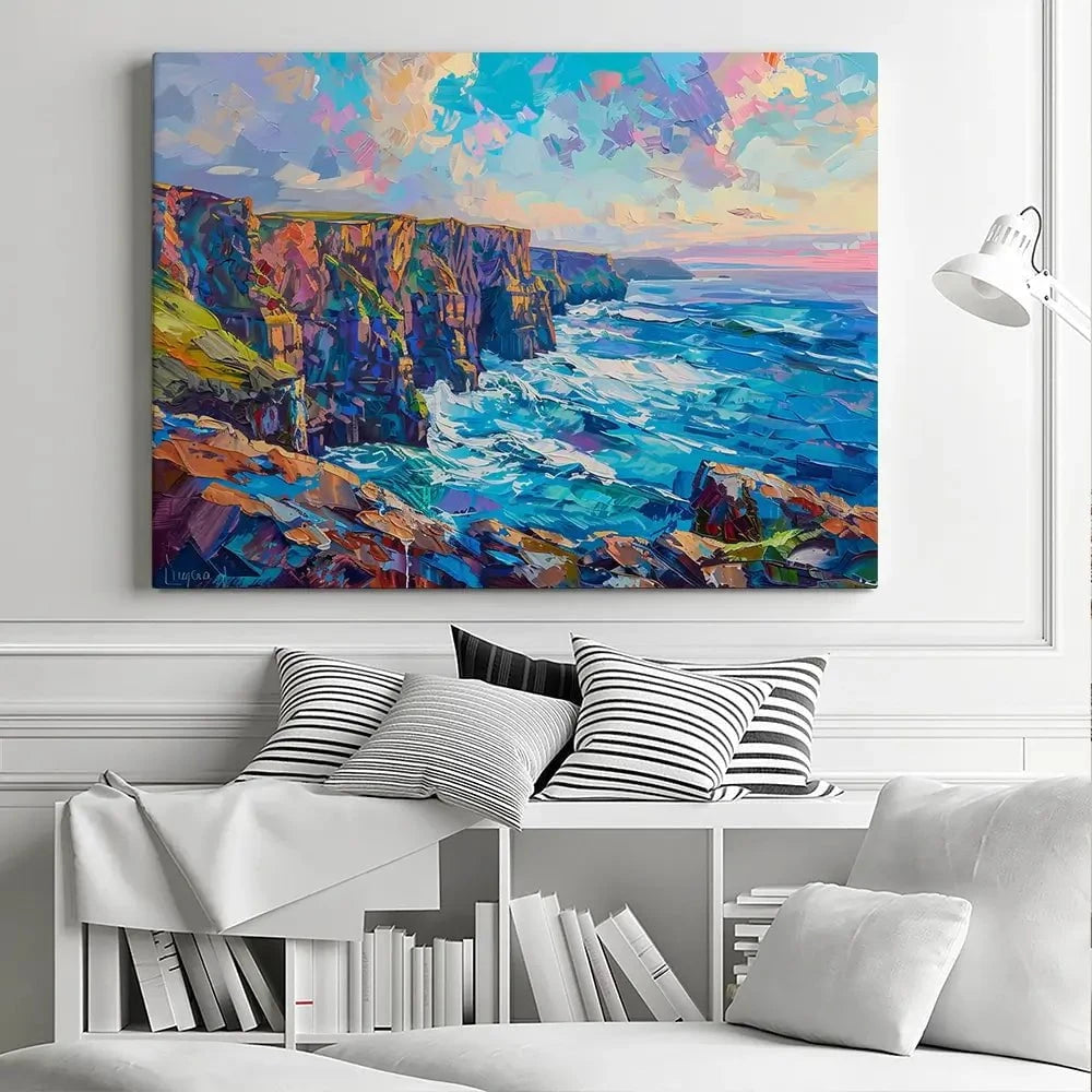 Cliffs Canvas Print Cliffs Canvas Print wall art product LSR Design Studio - Independent