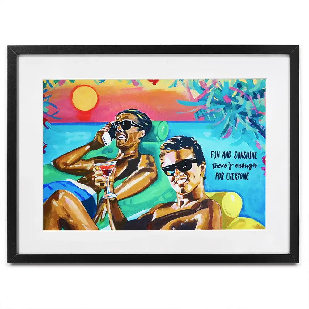 Club Tropicana The Boys Framed Art Print Club Tropicana The Boys Framed Art Print wall art product Juliet Stockton