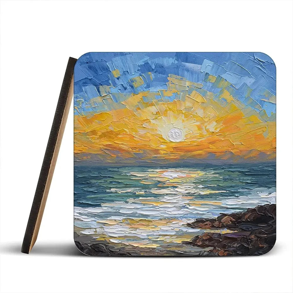Coastal Calm Coaster Set Coastal Calm Coaster Set wall art product Olga Tkachyk