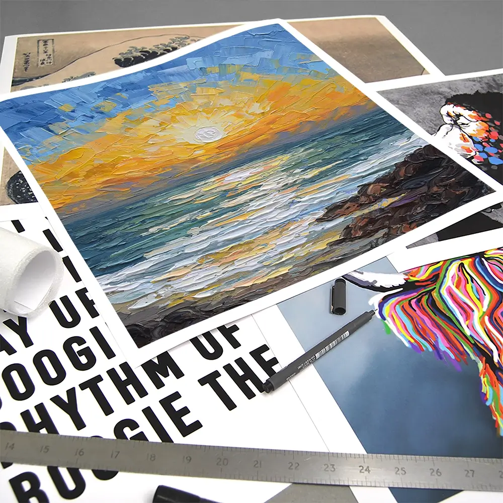 Coastal Calm Square Art Print Coastal Calm Square Art Print wall art product Olga Tkachyk