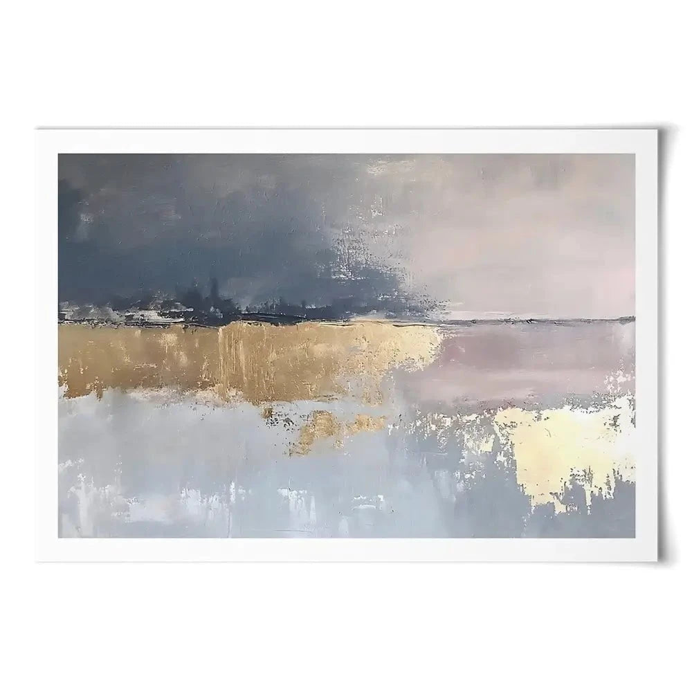 Coastal Gold Abstract Art Print Coastal Gold Abstract Art Print wall art product RileyB - Independent