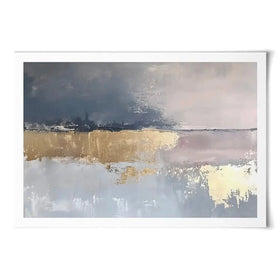 Coastal Gold Abstract Art Print Coastal Gold Abstract Art Print wall art product RileyB - Independent