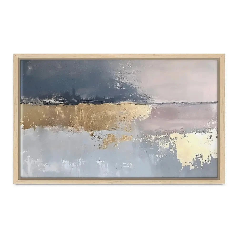 Coastal Gold Abstract Canvas Print Coastal Gold Abstract Canvas Print wall art product RileyB - Independent