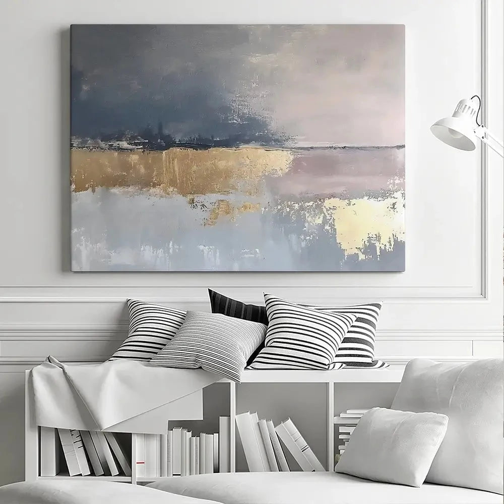 Coastal Gold Abstract Canvas Print Coastal Gold Abstract Canvas Print wall art product RileyB - Independent