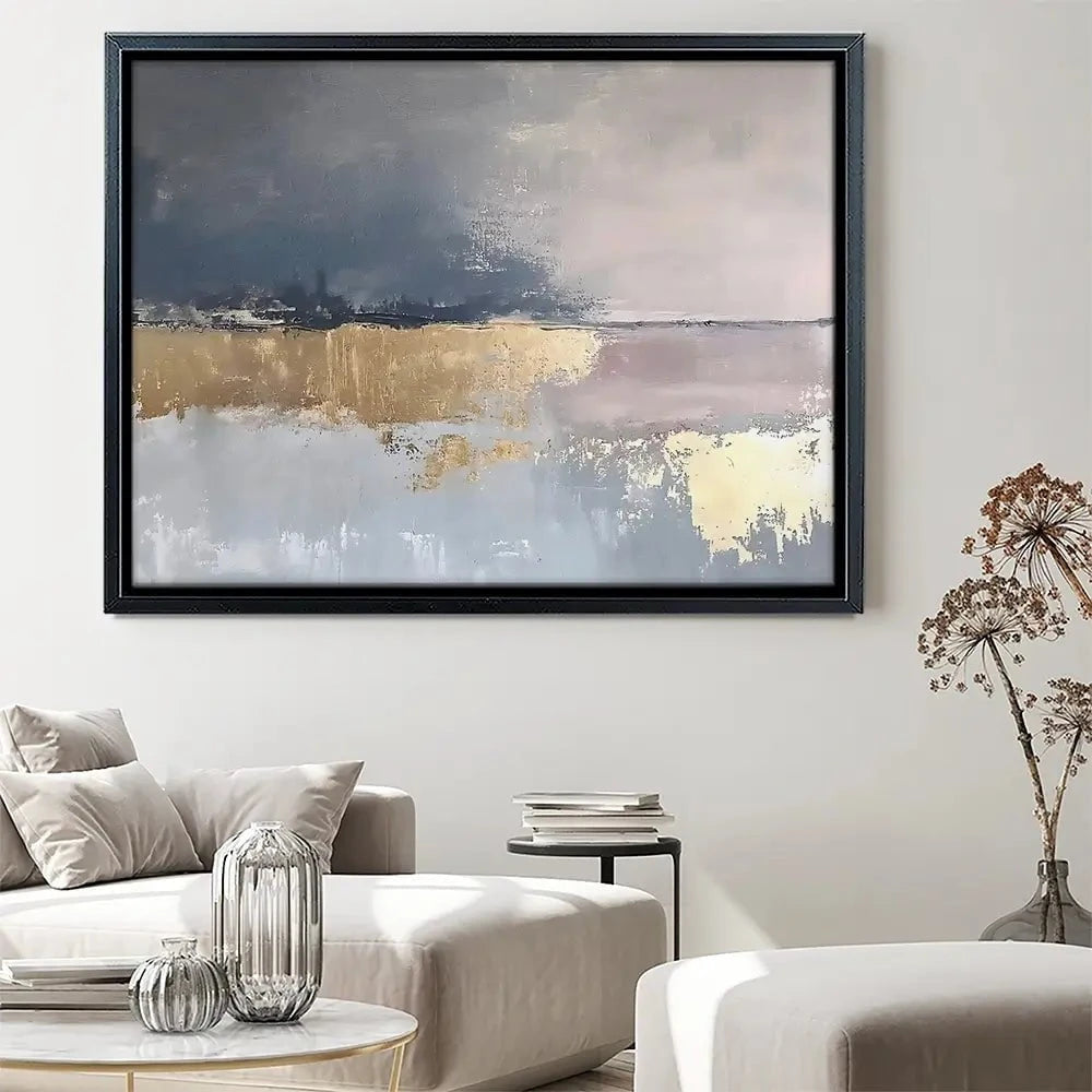 Coastal Gold Abstract Canvas Print Coastal Gold Abstract Canvas Print wall art product RileyB - Independent
