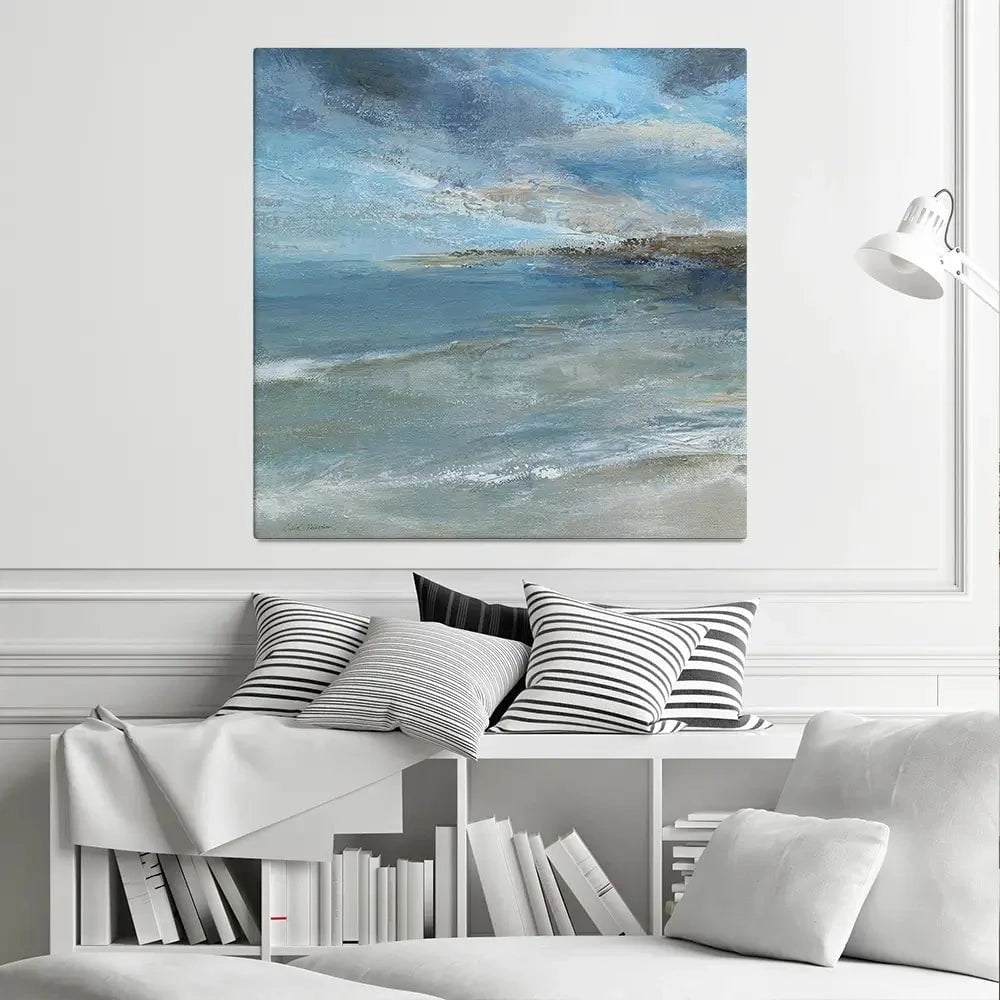 Coastal Island Currents Square Canvas Print Coastal Island Currents Square Canvas Print wall art product Carol Robinson