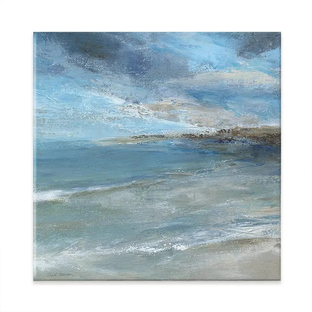 Coastal Island Currents Square Canvas Print Coastal Island Currents Square Canvas Print wall art product Carol Robinson