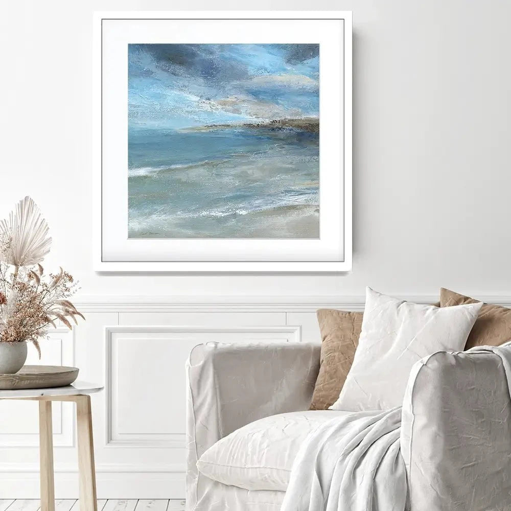 Coastal Island Currents Square Framed Art Print Coastal Island Currents Square Framed Art Print wall art product Carol Robinson