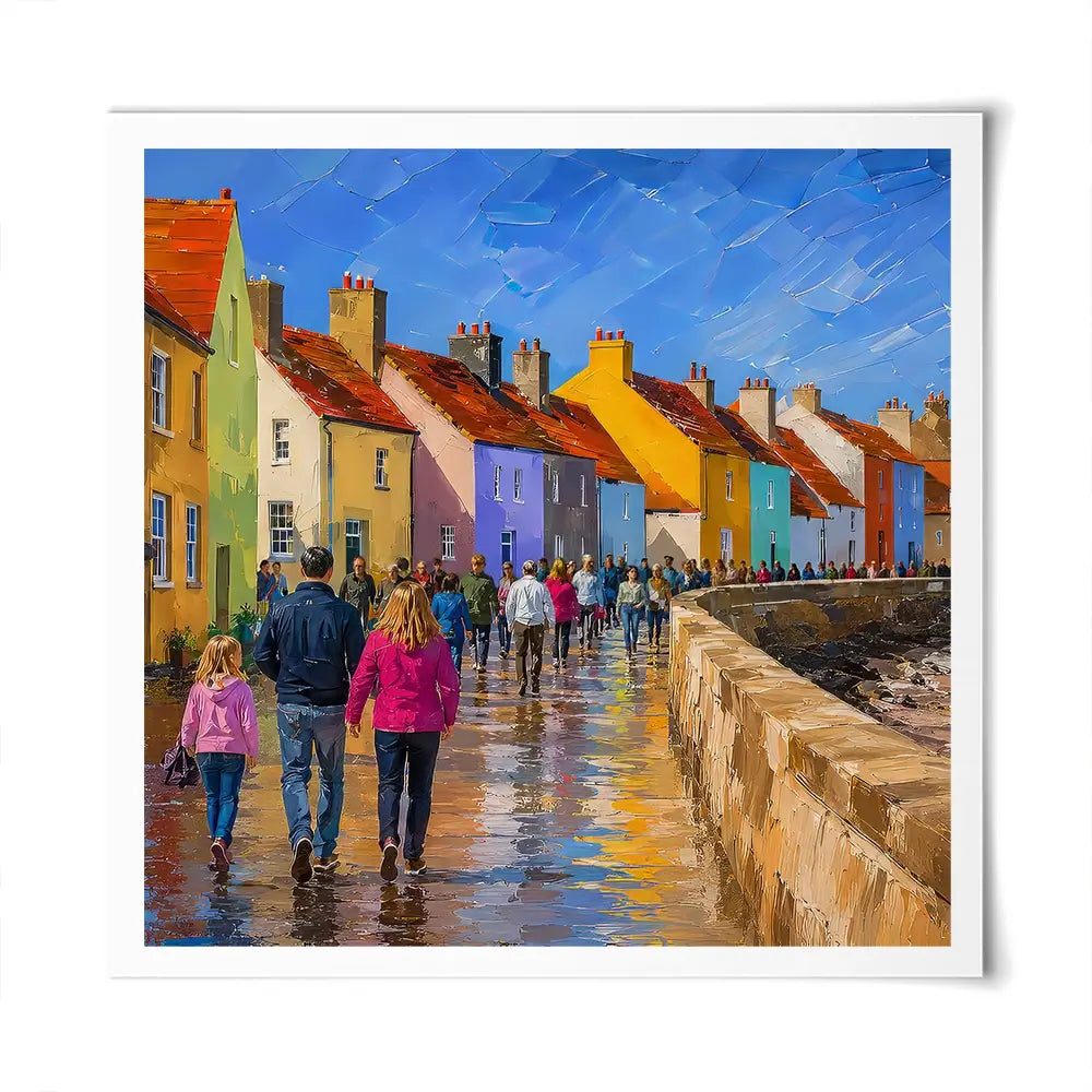Coastal Path Square Art Print Coastal Path Square Art Print wall art product Art Print Shop