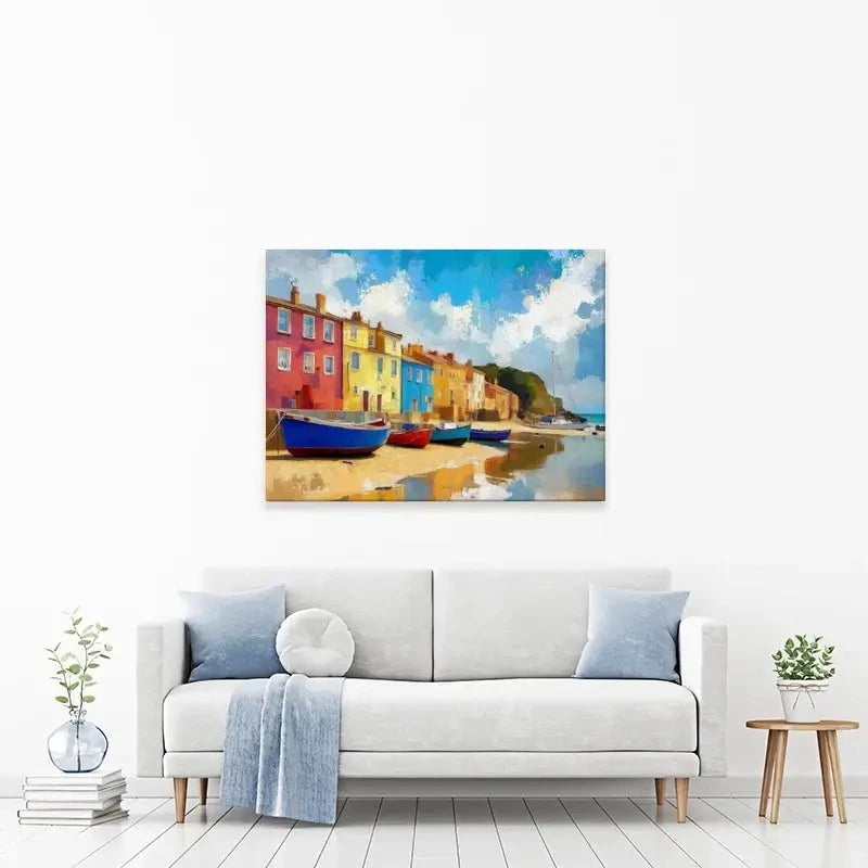 Coastal Town Canvas Print Coastal Town Canvas Print wall art product David Alexander Elder