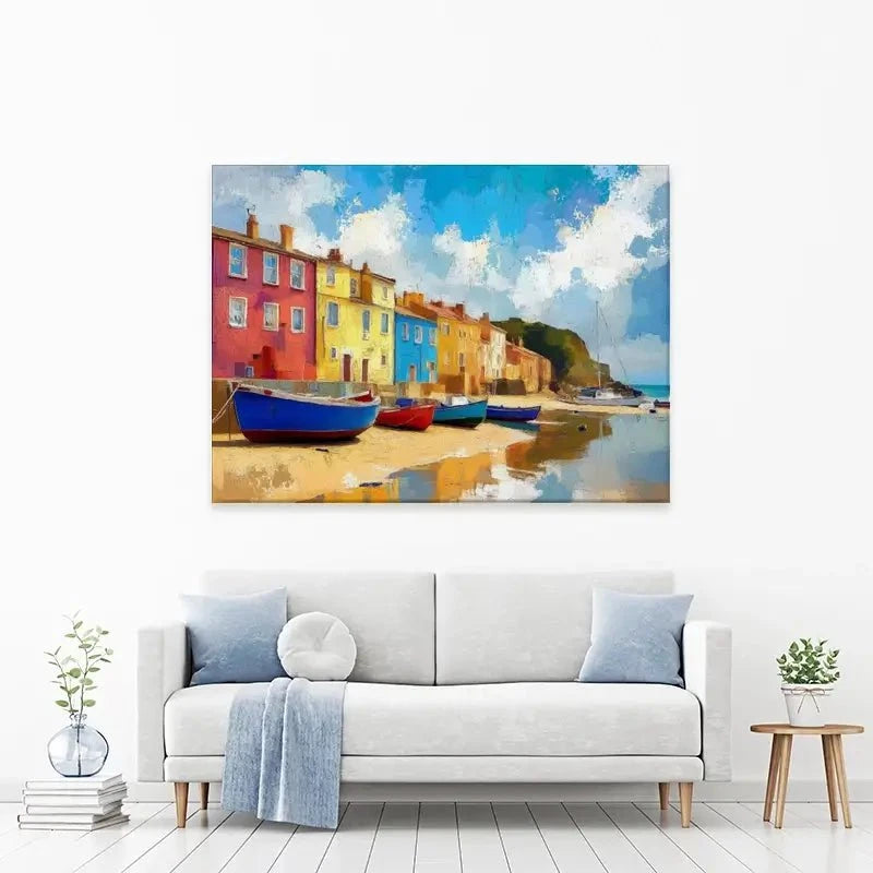 Coastal Town Canvas Print Coastal Town Canvas Print wall art product David Alexander Elder