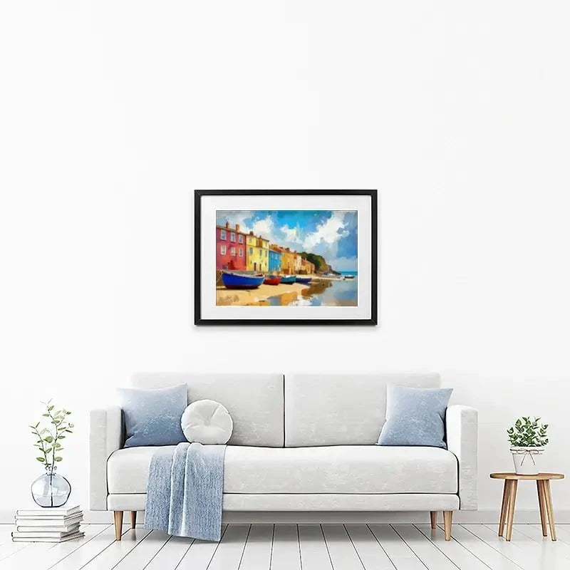 Coastal Town Framed Art Print Coastal Town Framed Art Print wall art product David Alexander Elder