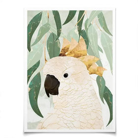 Cockatoo Amongst The Leaves Art Print Cockatoo Amongst The Leaves Art Print wall art product Sarah Manovski