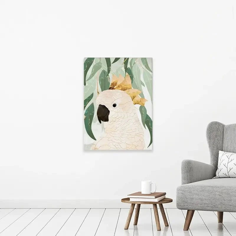 Cockatoo Amongst The Leaves Canvas Print Cockatoo Amongst The Leaves Canvas Print wall art product Sarah Manovski