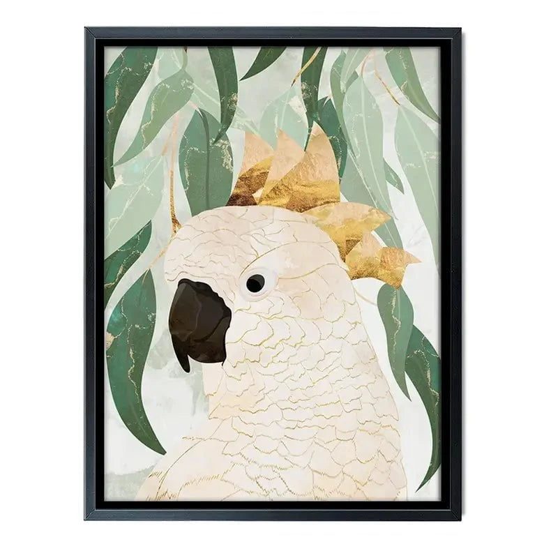 Cockatoo Amongst The Leaves Canvas Print Cockatoo Amongst The Leaves Canvas Print wall art product Sarah Manovski