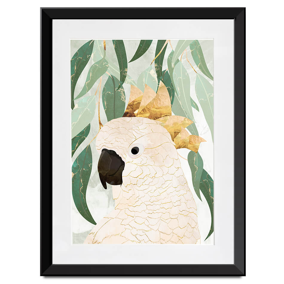 Cockatoo Amongst The Leaves Framed Art Print Cockatoo Amongst The Leaves Framed Art Print wall art product Sarah Manovski