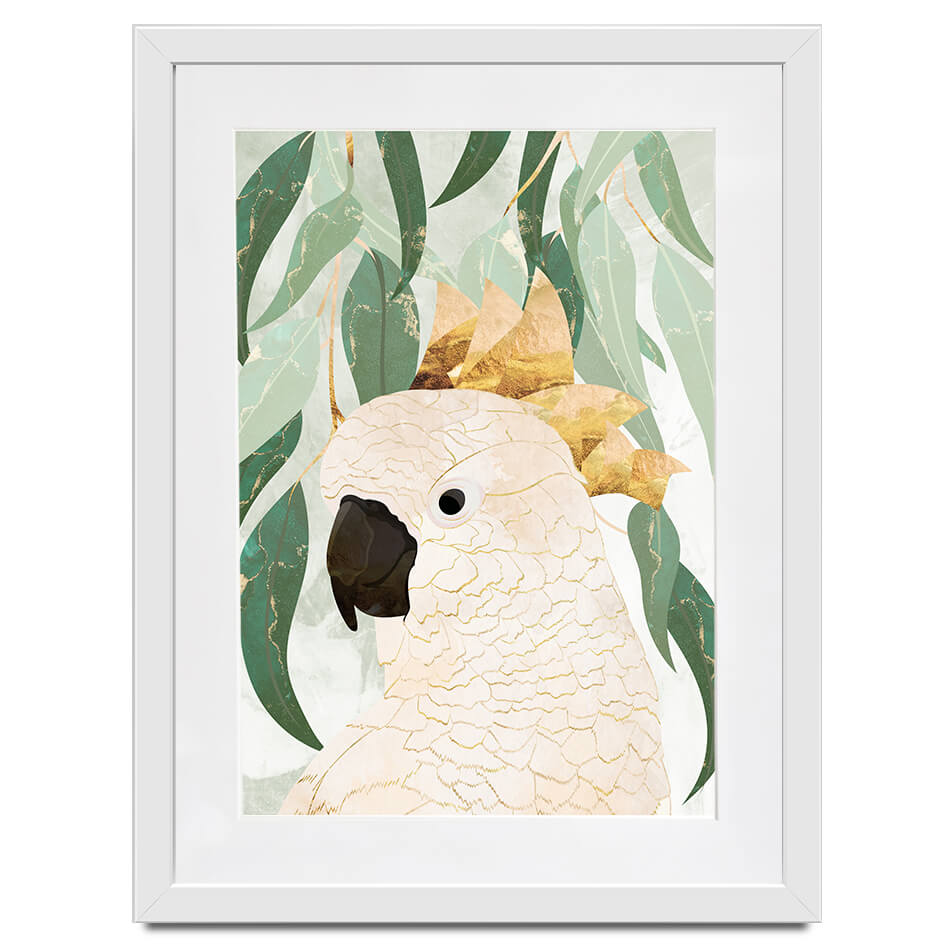 Cockatoo Amongst The Leaves Framed Art Print Cockatoo Amongst The Leaves Framed Art Print wall art product Sarah Manovski