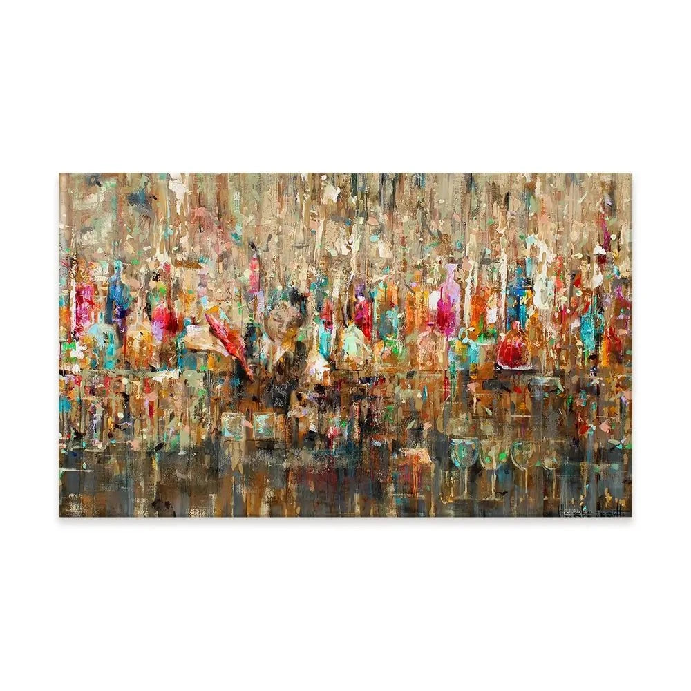 Cocktail Bar Canvas Print Cocktail Bar Canvas Print | Cocktail Artwork | Drinks Art wall art product Studio Paint-Ing