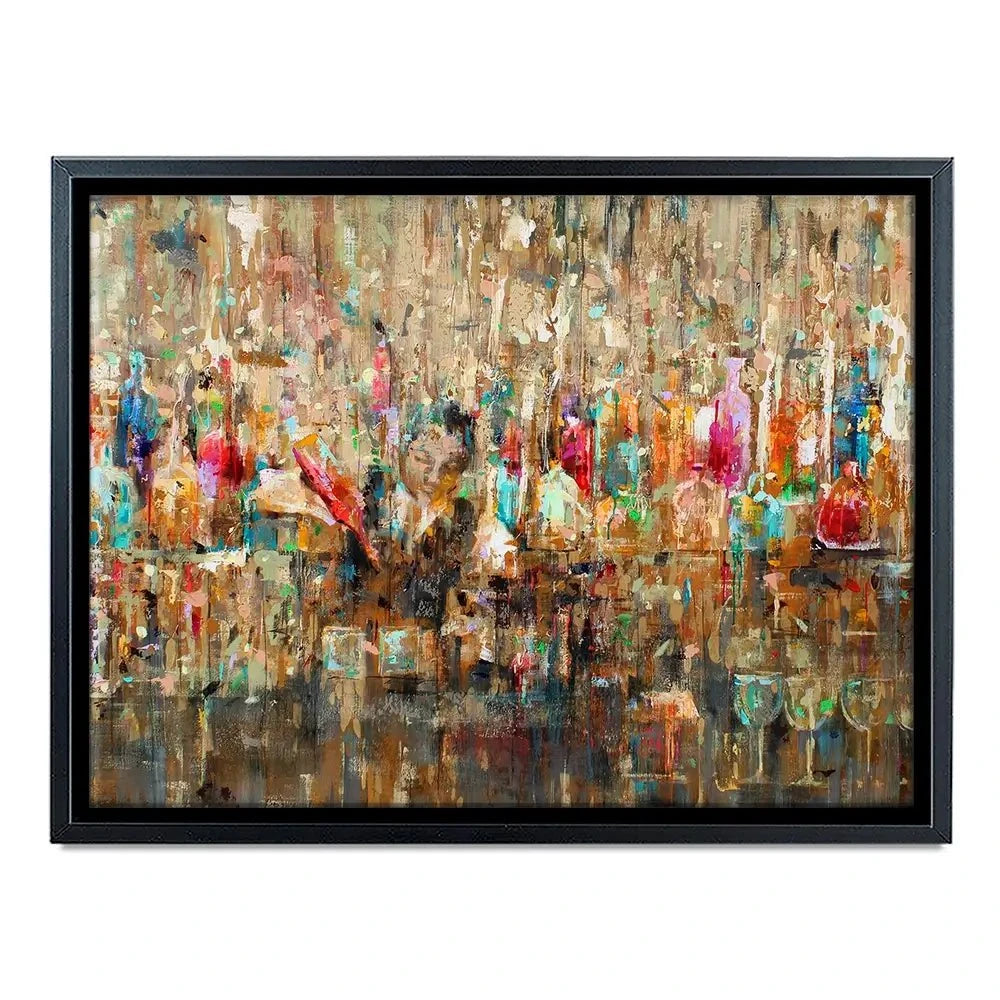 Cocktail Bar Canvas Print Cocktail Bar Canvas Print | Cocktail Artwork | Drinks Art wall art product Studio Paint-Ing
