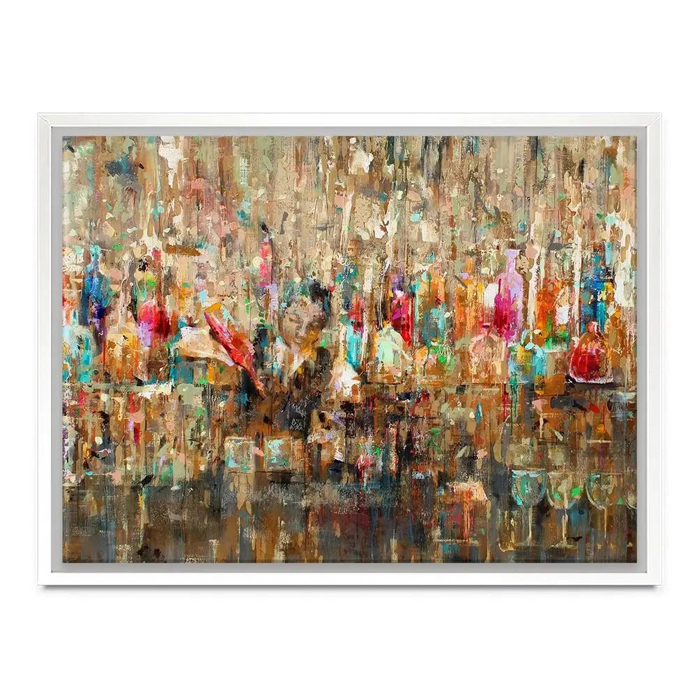 Cocktail Bar Canvas Print Cocktail Bar Canvas Print | Cocktail Artwork | Drinks Art wall art product Studio Paint-Ing
