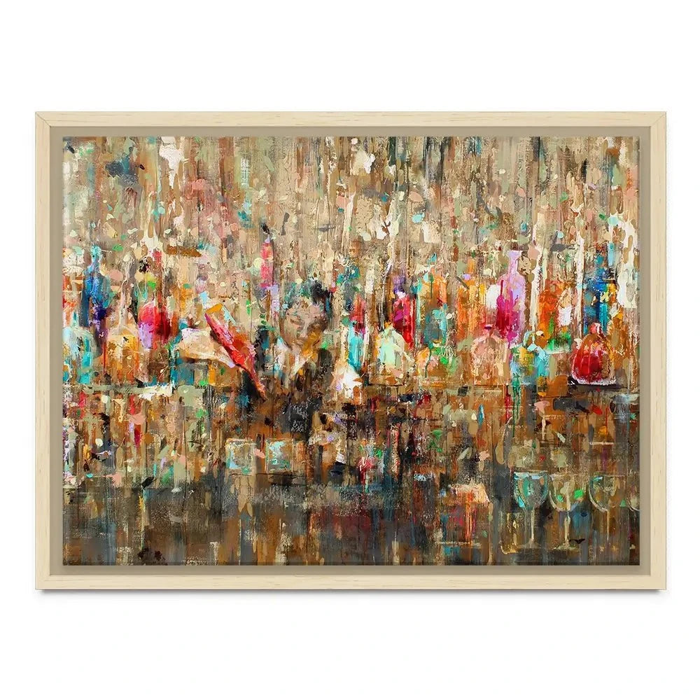 Cocktail Bar Canvas Print Cocktail Bar Canvas Print | Cocktail Artwork | Drinks Art wall art product Studio Paint-Ing