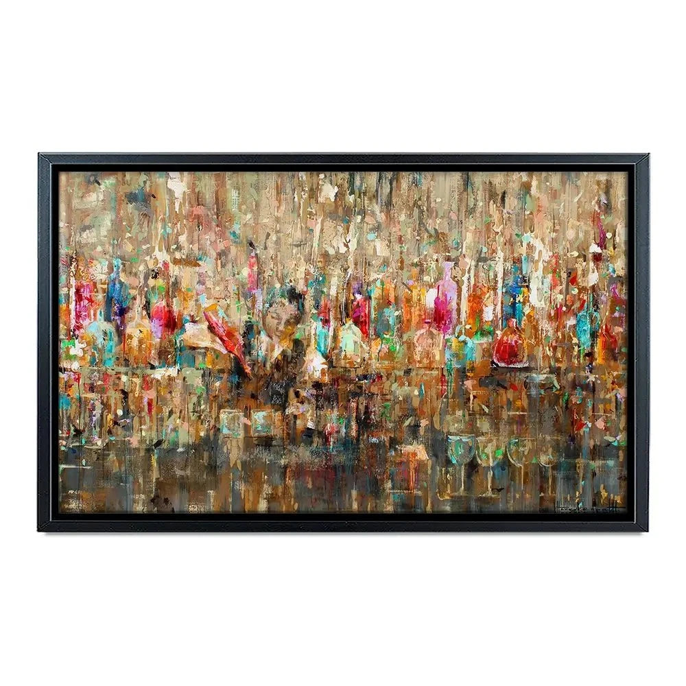 Cocktail Bar Canvas Print Cocktail Bar Canvas Print | Cocktail Artwork | Drinks Art wall art product Studio Paint-Ing