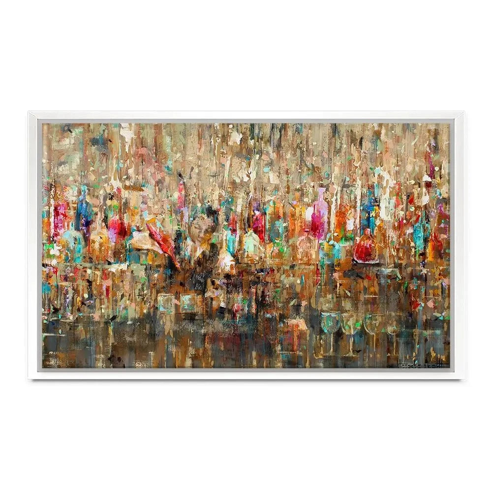 Cocktail Bar Canvas Print Cocktail Bar Canvas Print | Cocktail Artwork | Drinks Art wall art product Studio Paint-Ing