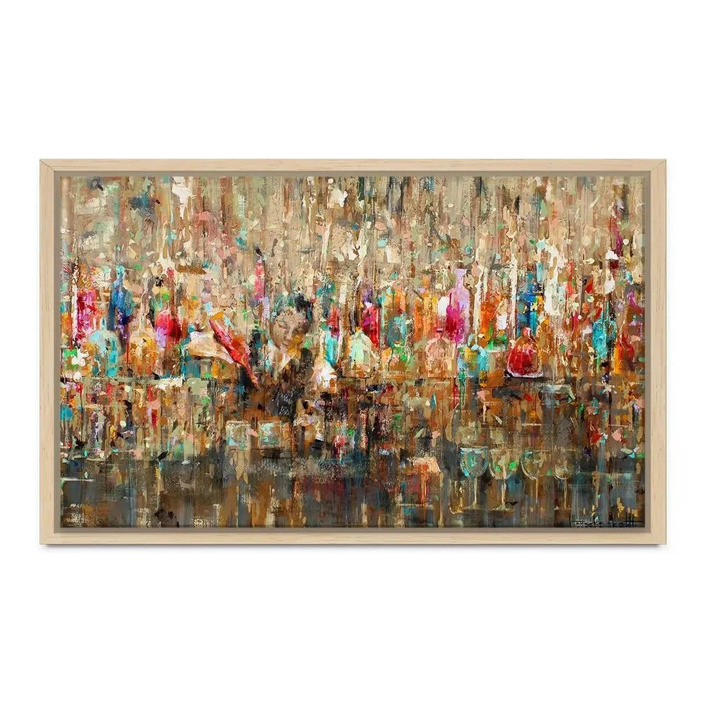 Cocktail Bar Canvas Print Cocktail Bar Canvas Print | Cocktail Artwork | Drinks Art wall art product Studio Paint-Ing