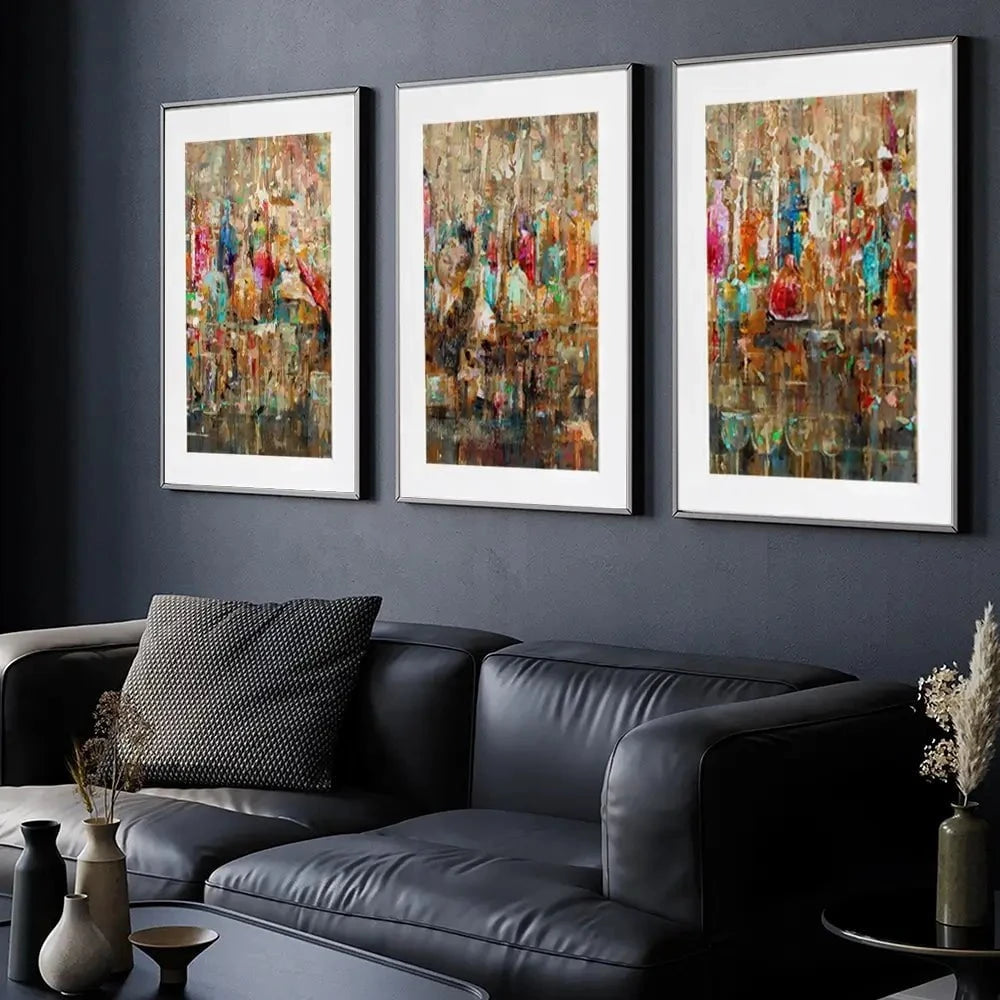 Cocktail Bar Framed Art Print Trio Cocktail Bar Framed Art Print Trio wall art product Studio Paint-Ing