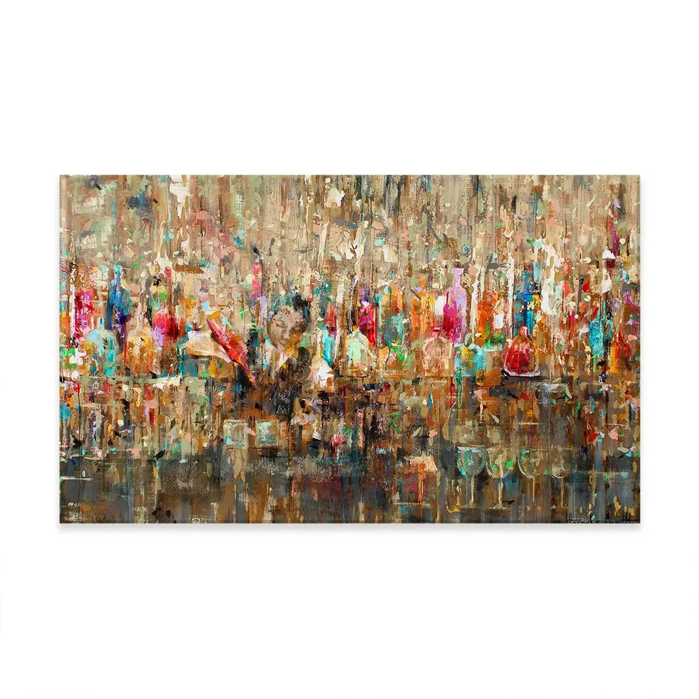 Cocktail Bar Oversized Canvas Print Cocktail Bar Oversized Canvas Print wall art product Studio Paint-Ing
