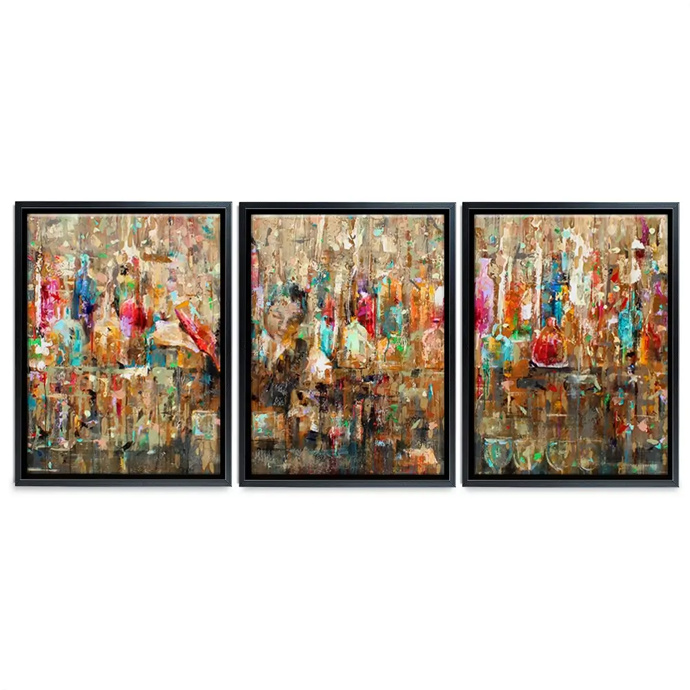 Cocktail Bar Trio Canvas Print Cocktail Bar Trio Canvas Print wall art product Studio Paint-Ing