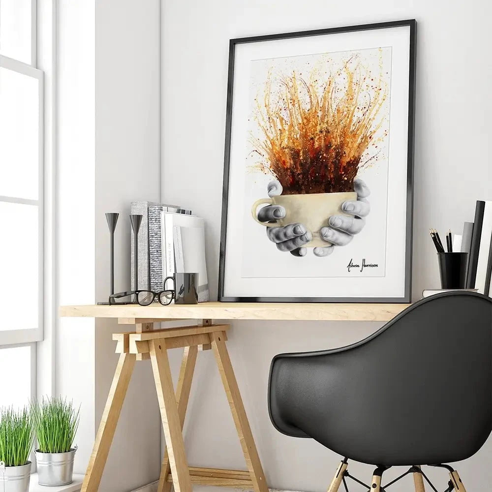 Coffee Coffee Coffee Framed Art Print Coffee Coffee Coffee Framed Art Print wall art product Ashvin Harrison