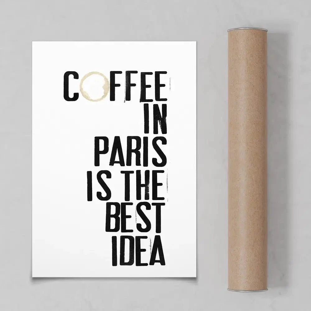 Coffee In Paris Art Print Coffee In Paris Art Print wall art product Deborah Velasquez