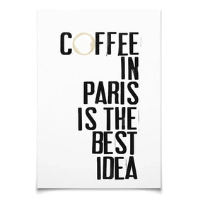 Coffee In Paris Art Print Coffee In Paris Art Print wall art product Deborah Velasquez